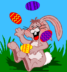 Osterhase - Eier - Jonglieren